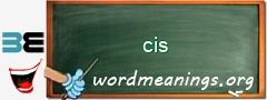 WordMeaning blackboard for cis